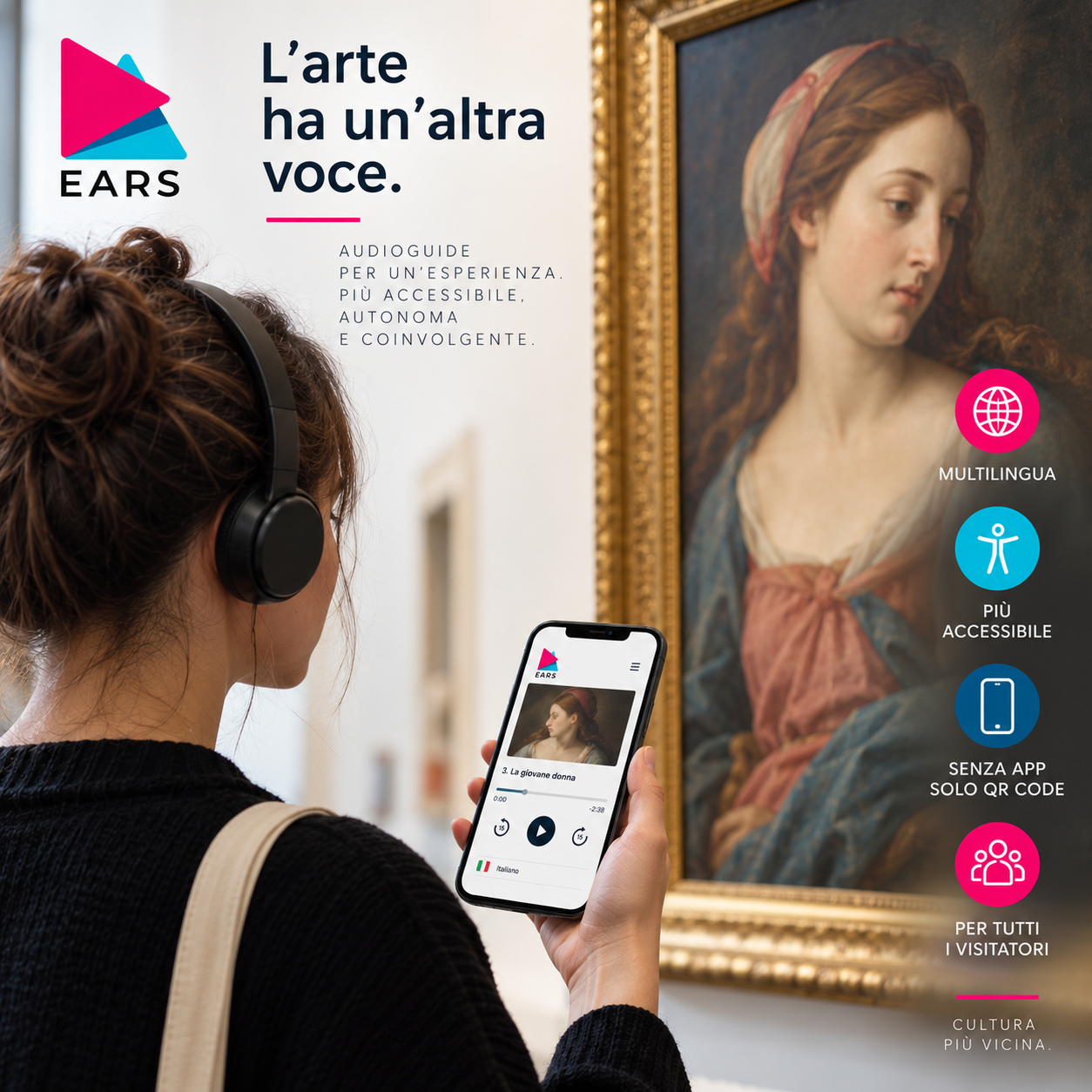 Audioguida da circa 10 minuti in una lingua